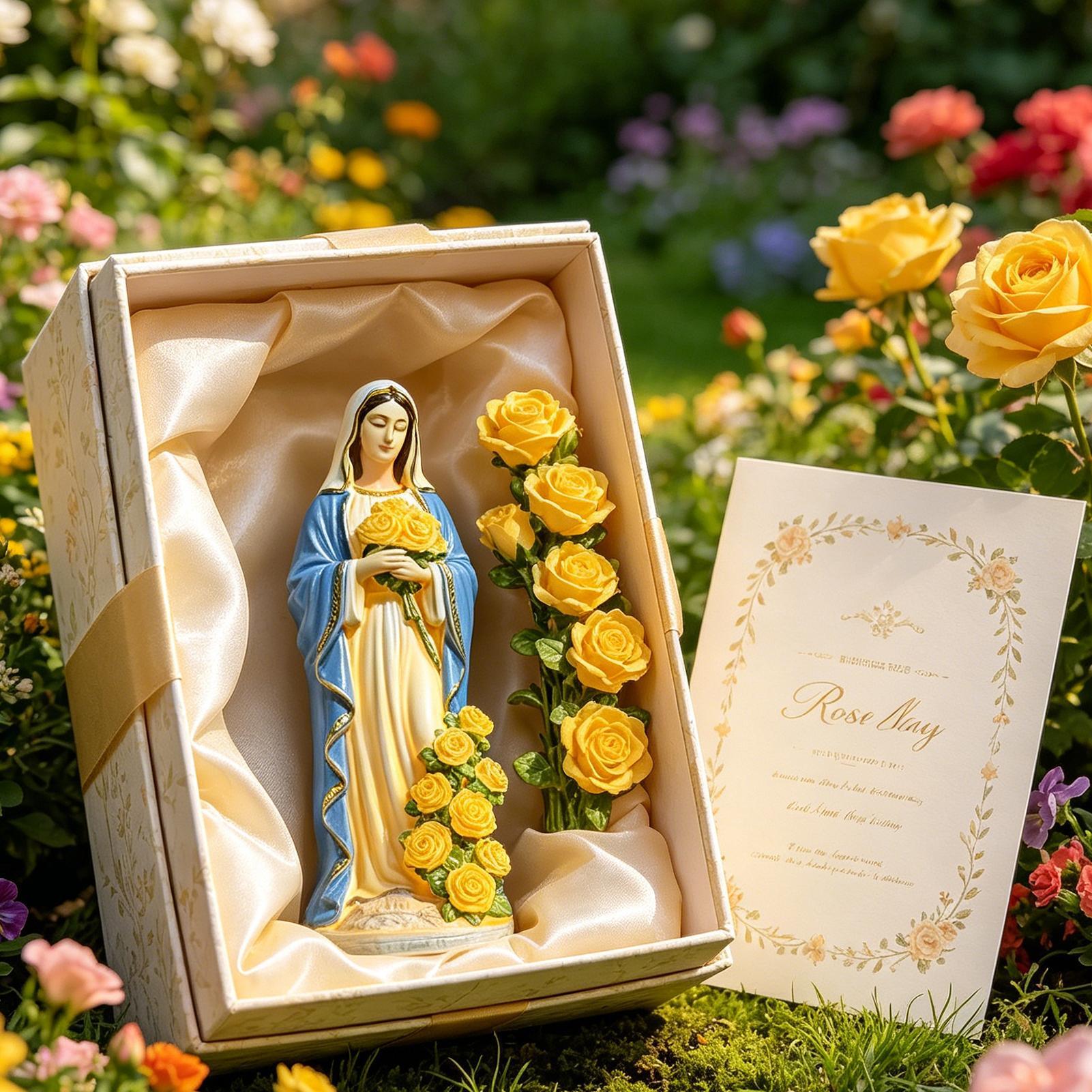 Outdoor Lighting Traditional - Virgin Mary Solar Statue Garden Decor