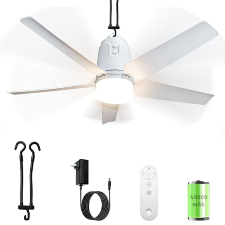 Outdoor Lighting Controller - Outdoor patio canopy fan light, aluminum