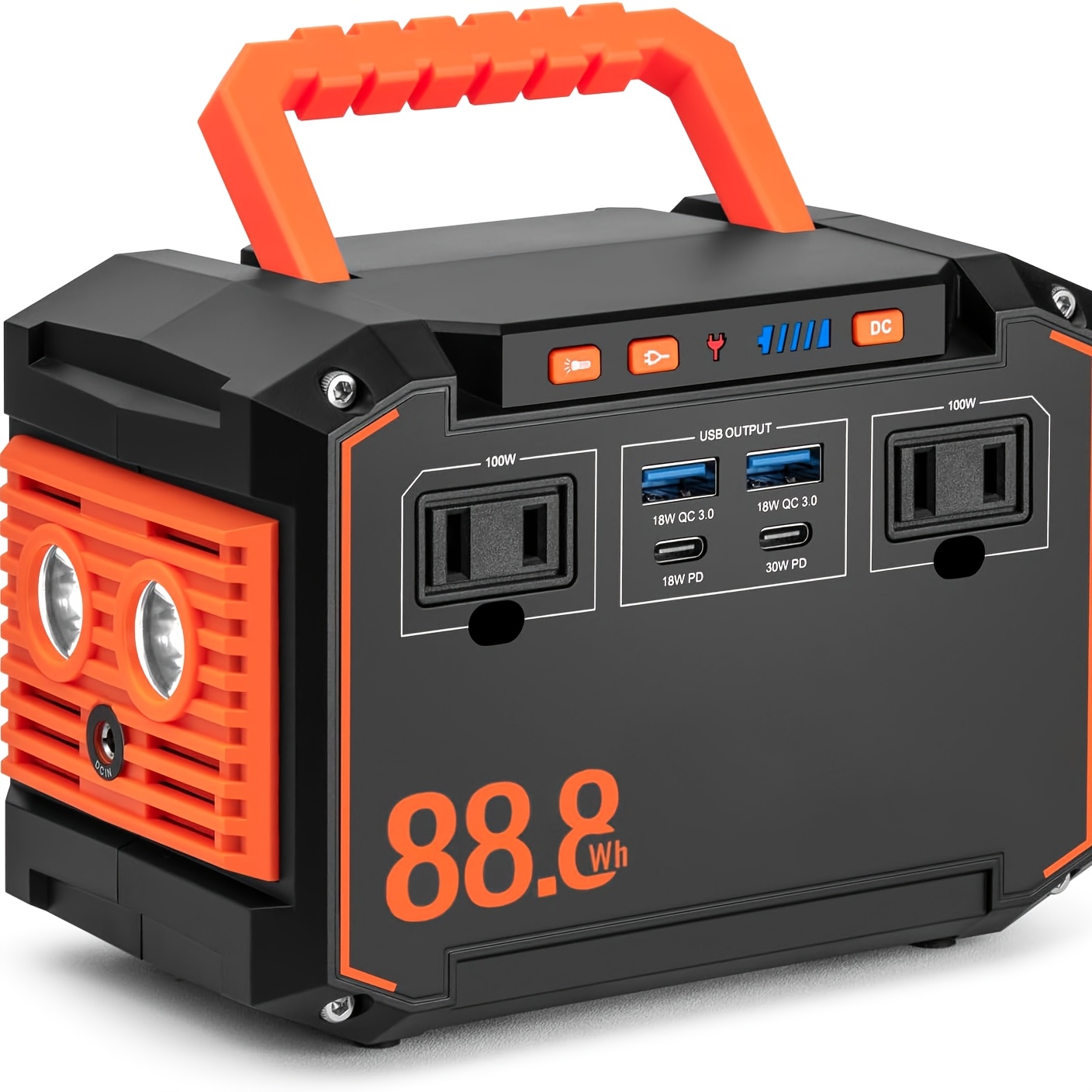Outdoor Lighting Options - 88.8WH Solar Generator Portable Power Station