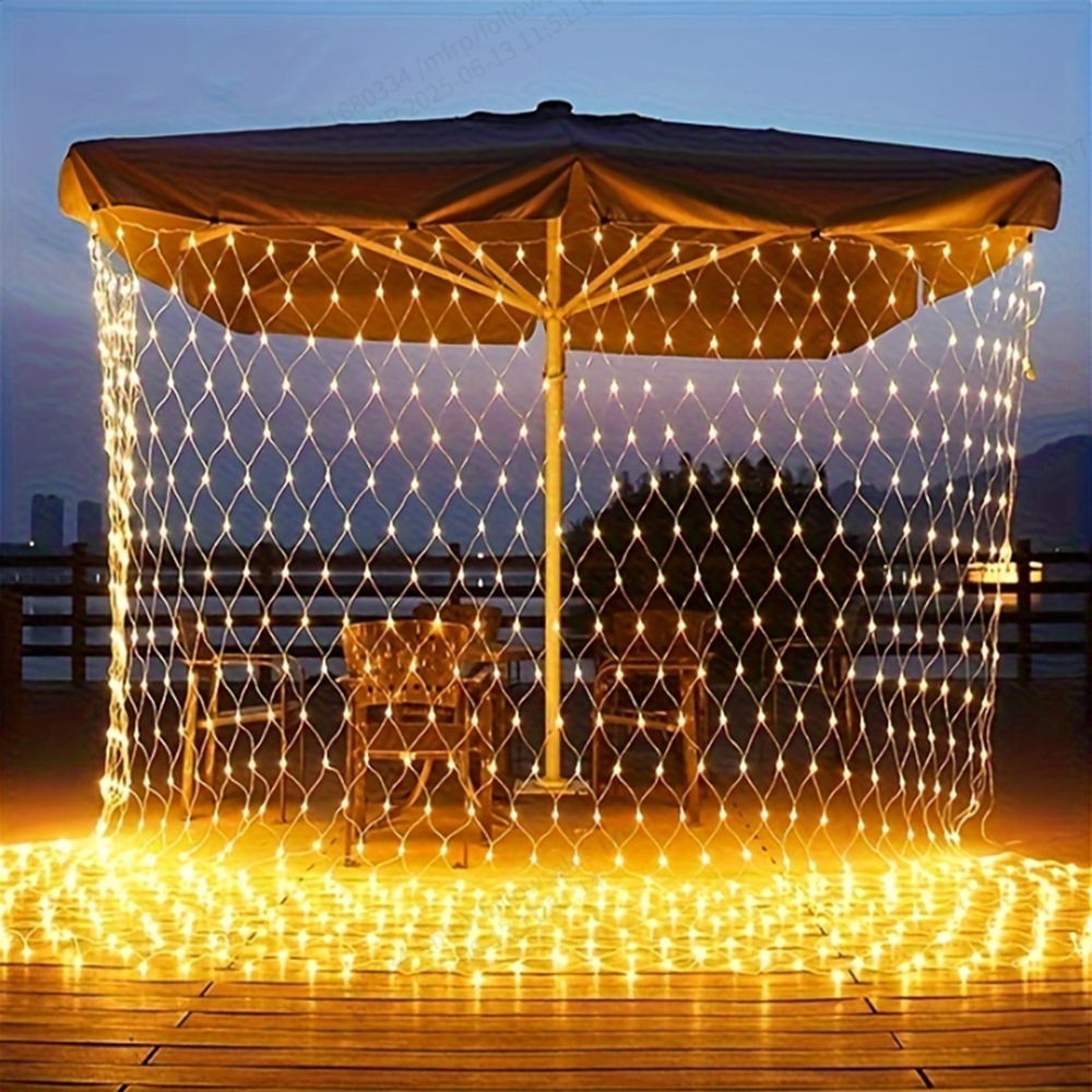 Outdoor Lighting Grid Screen - Christmas Net Lights, 640 LED 6m