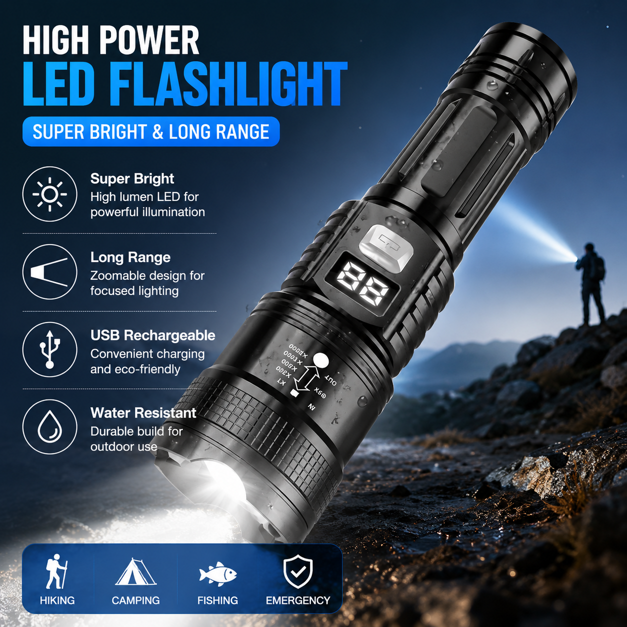 Outdoor Lighting Ideas For Party - P50 High Brightness Flashlight LED Bead