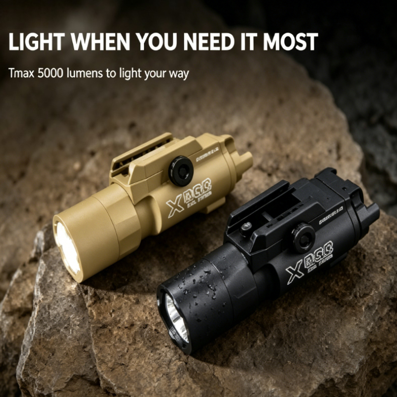 Outdoor Lighting Options - Dual Color Optional Rail Hand Light