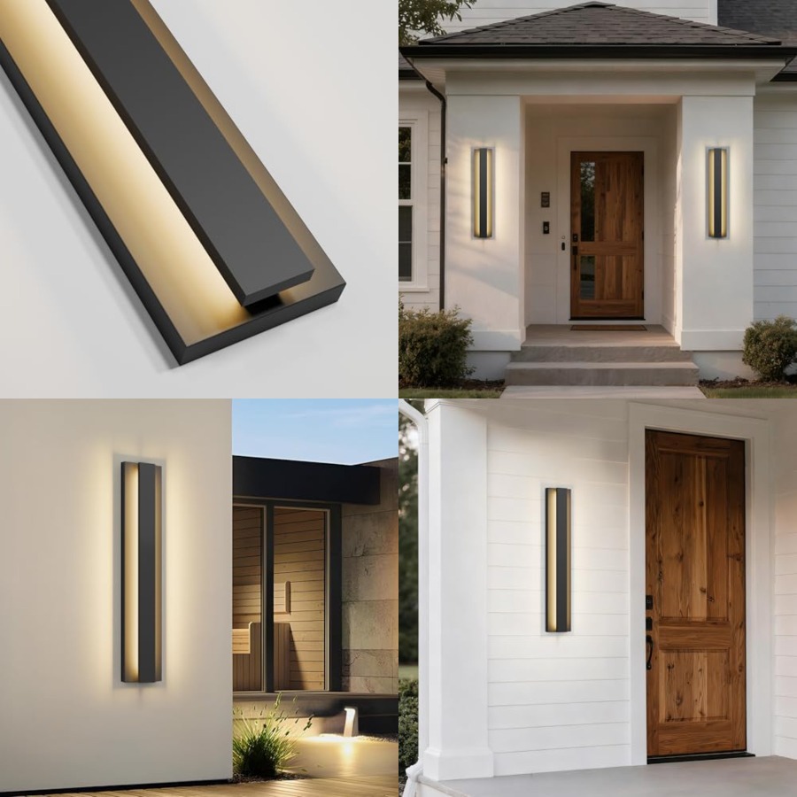 Outdoor Lighting Sconce - LamQee 23.6 ch Modern Outdoor Wall