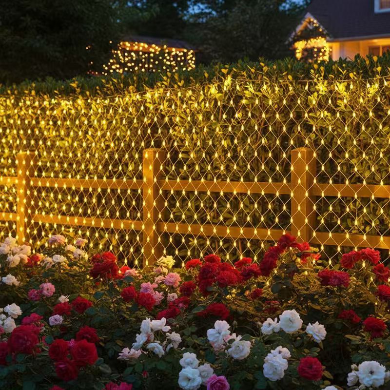 Outdoor Lighting Grid Screen - 3x2m Waterproof Christmas Net Lights Outdoor