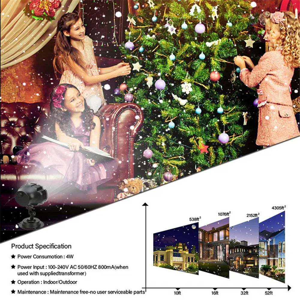 DACHAN Snowfall LED Light Proj - مراجعة Outdoor Lighting Controller وسعره