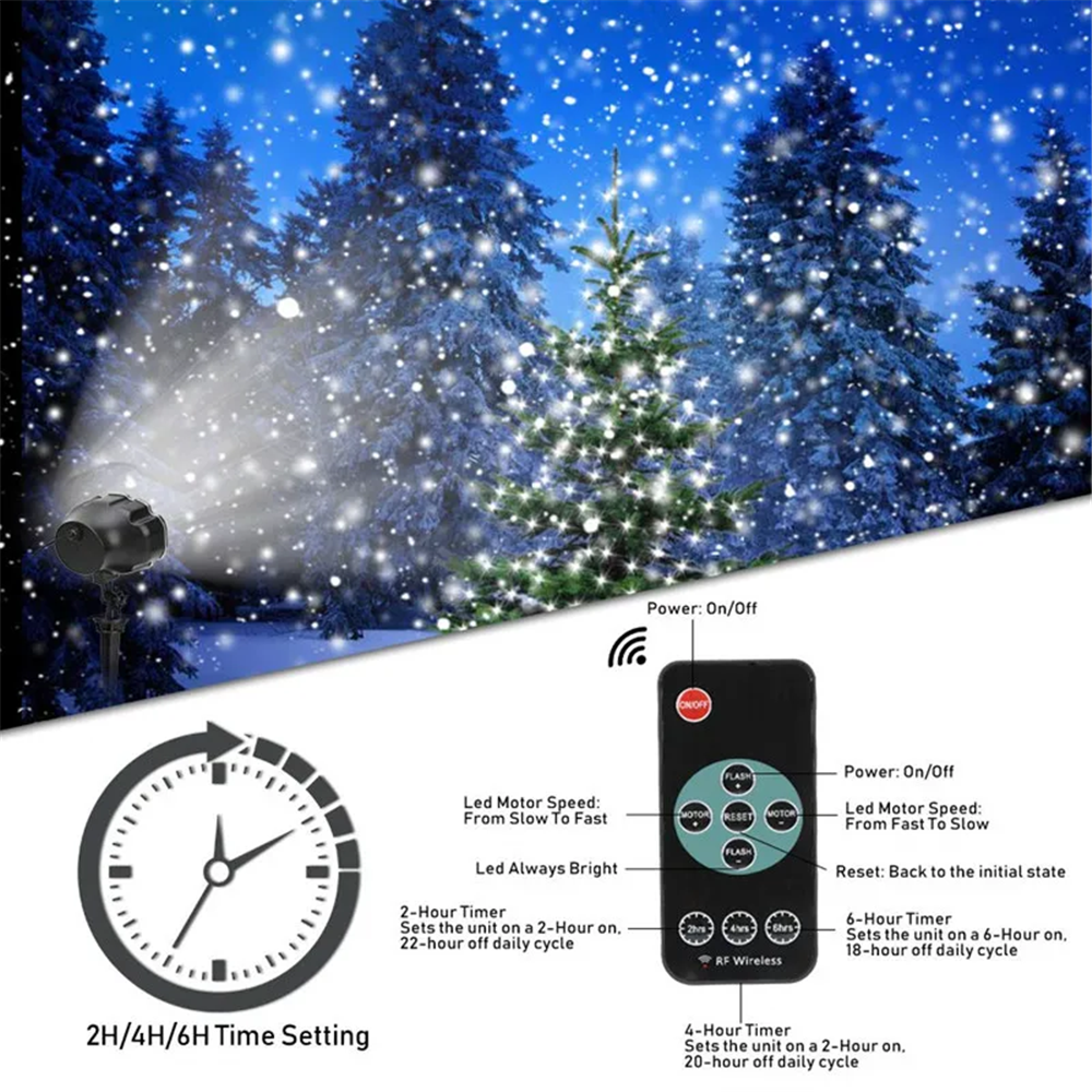 DACHAN Snowfall LED Light Proj - مراجعة Outdoor Lighting Controller وسعره