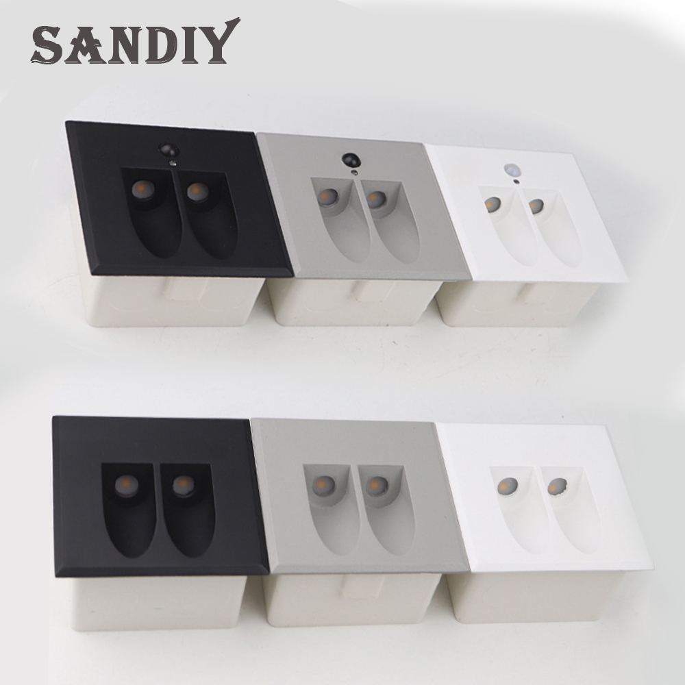 SANDIY Sensor Wall Lamp Waterp - مراجعة Outdoor Lighting On Stairs وسعره