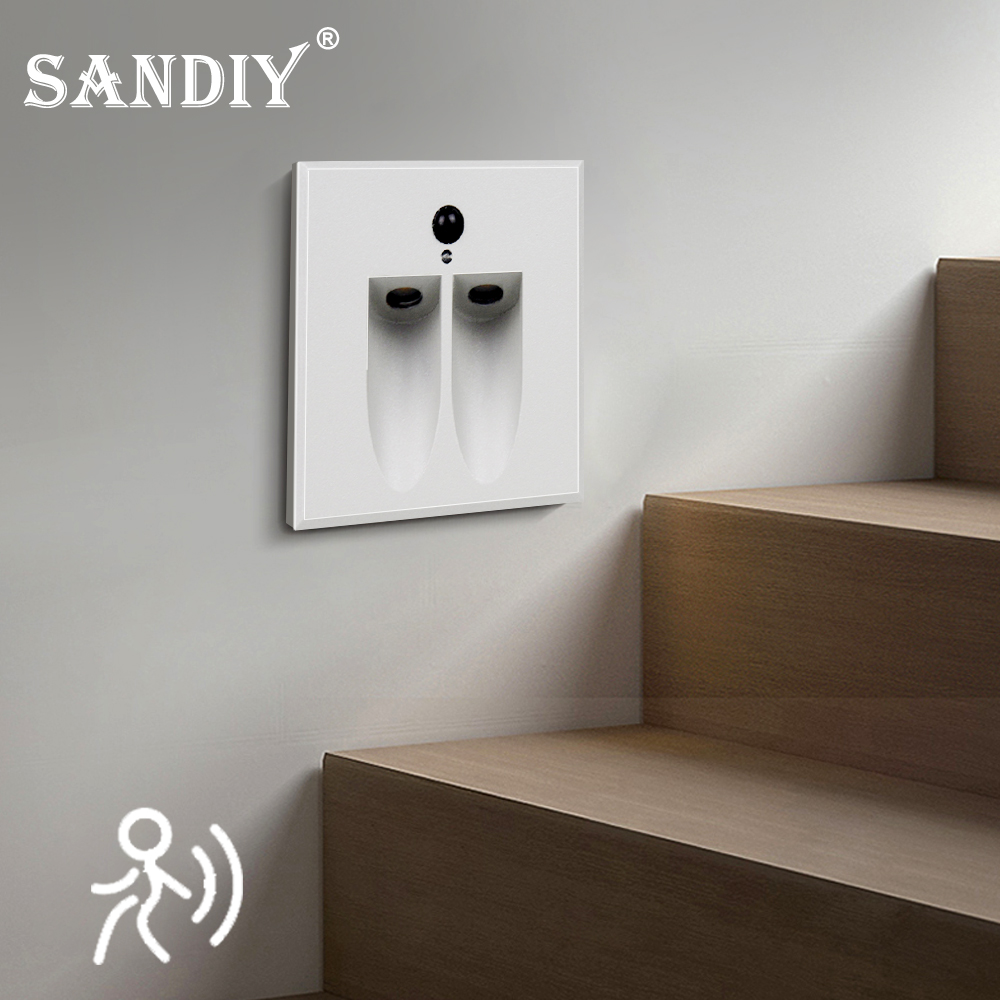 SANDIY Sensor Wall Lamp Waterp - مراجعة Outdoor Lighting On Stairs وسعره