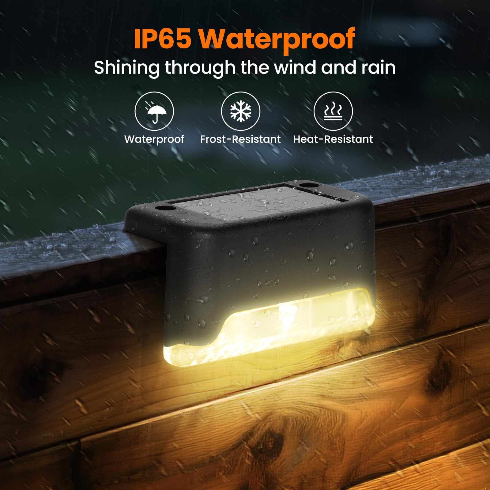 Solar Deck Lights, 8 Pack LED  - مراجعة Deck Step Light وسعره