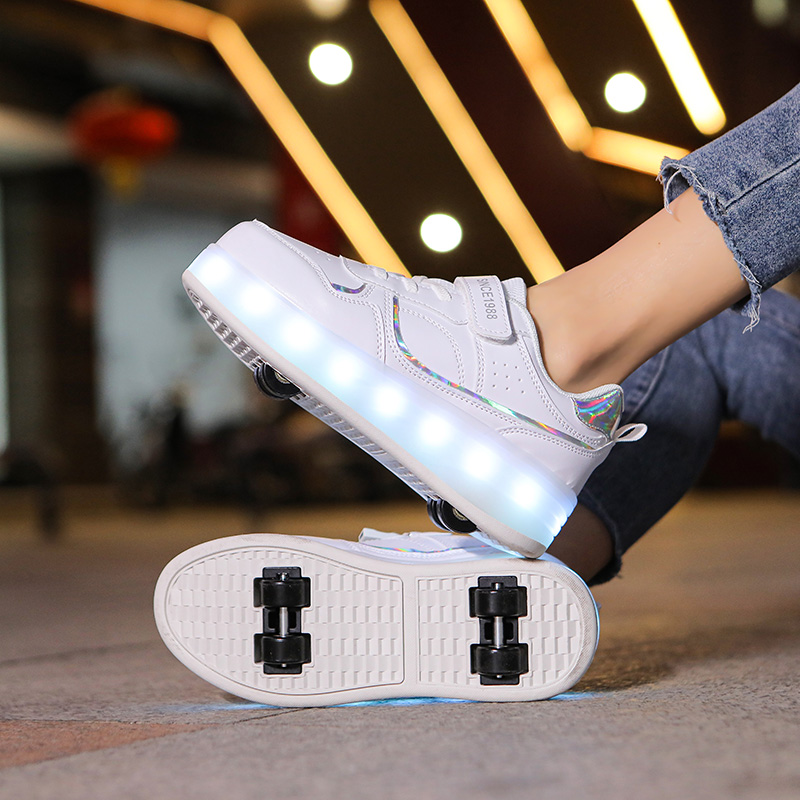 4 Wheel Roller Skate Shoes Kid - مراجعة Outdoor Lighting Grid Screen وسعره