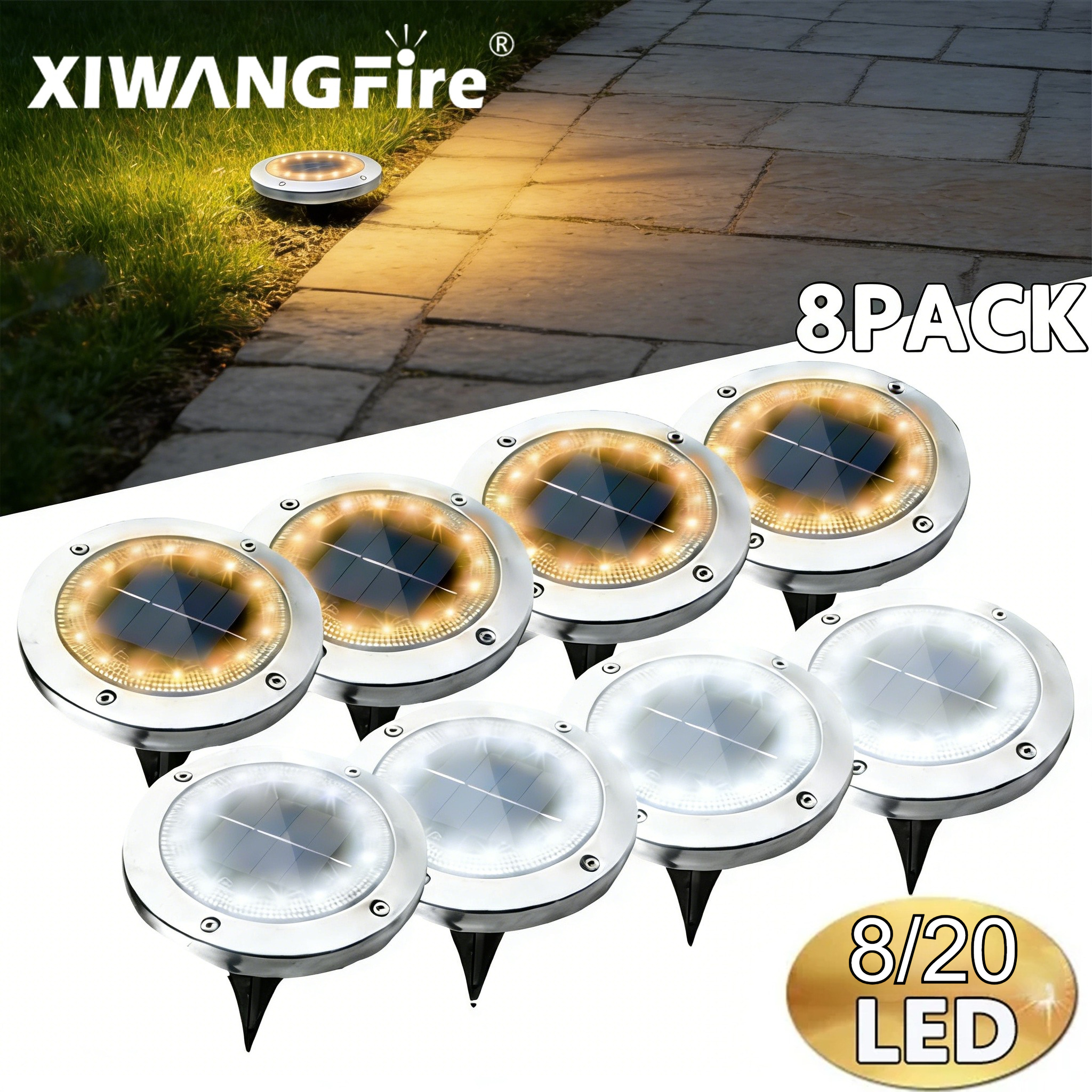 Solar Buried Ground Lights, 8/ - مراجعة Deck Step Light وسعره