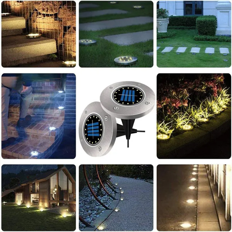 Solar Buried Ground Lights, 8/ - مراجعة Deck Step Light وسعره