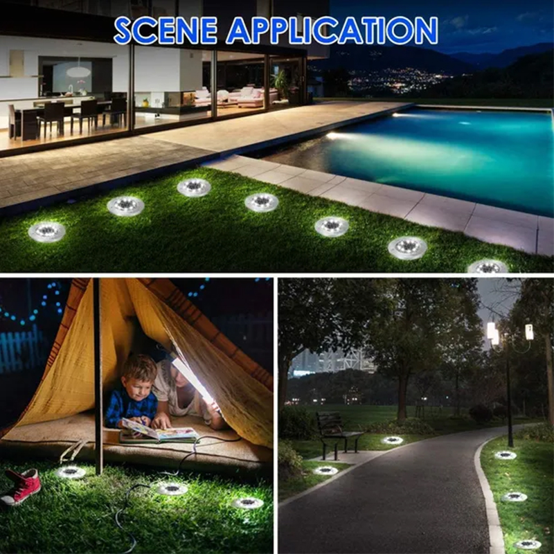 Solar Buried Ground Lights, 8/ - مراجعة Deck Step Light وسعره