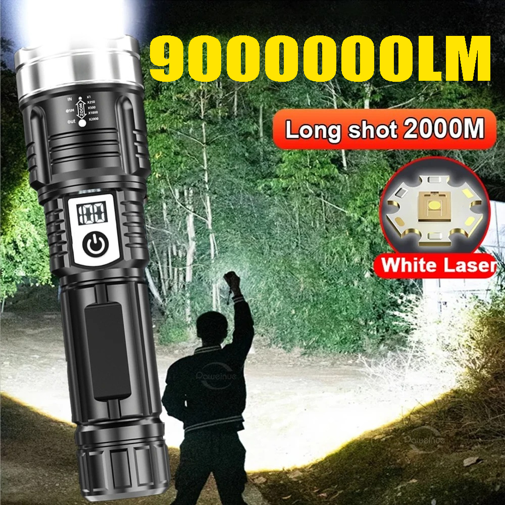 High Power 200000LM LED Flashl - مراجعة Outdoor Lighting Types وسعره