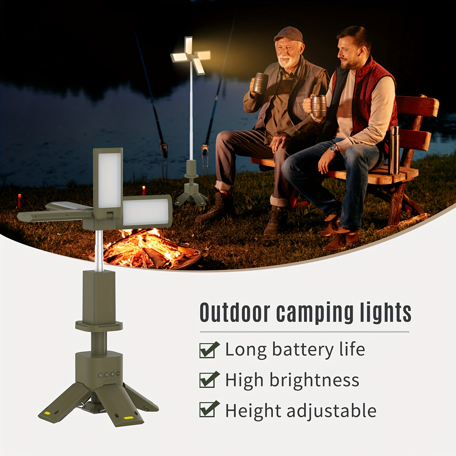 Camping Lantern, 14000mAh Rech - مراجعة Outdoor Lighting Uplight وسعره