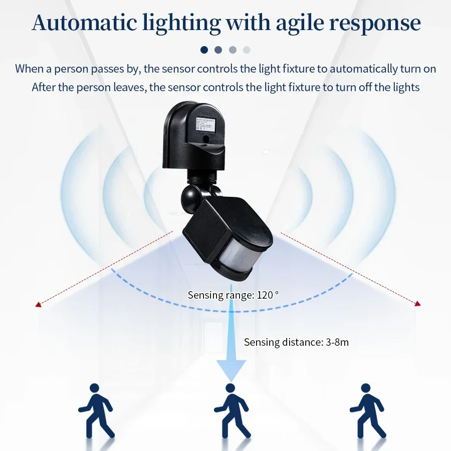 110-240V PIR Motion Sensor 12V - مراجعة Outdoor Lighting Timer Switch وسعره
