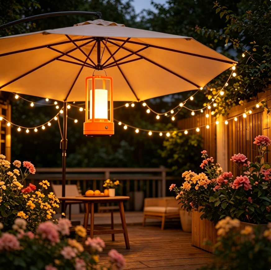 Modern Orange Cage Table Lamp  - مراجعة Outdoor Lighting Types وسعره