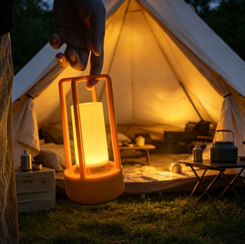 Modern Orange Cage Table Lamp  - مراجعة Outdoor Lighting Types وسعره
