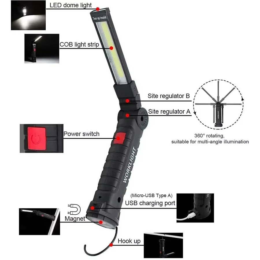 Portable LED Flashlight with M - مراجعة Outdoor Lighting Types وسعره