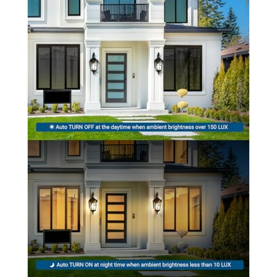 Dusk to Dawn Outdoor Wall Ligh - مراجعة Outdoor Lighting Sconce وسعره