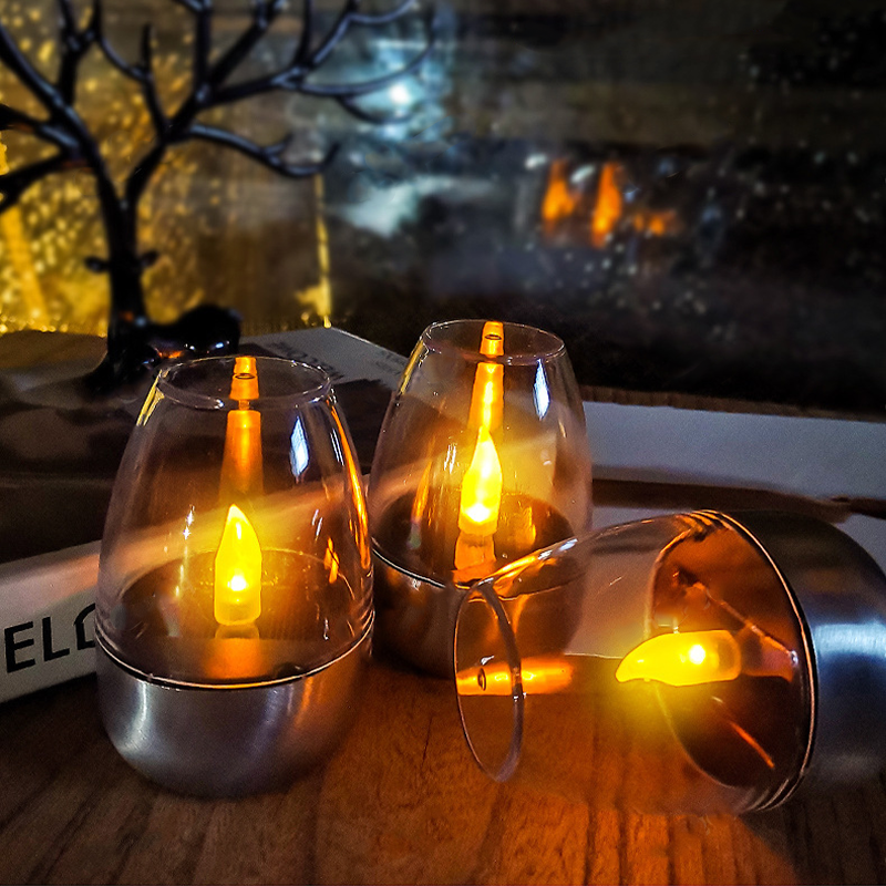 Solar Powered Flameless Candle - مراجعة Outdoor Lighting Ideas For Party وسعره