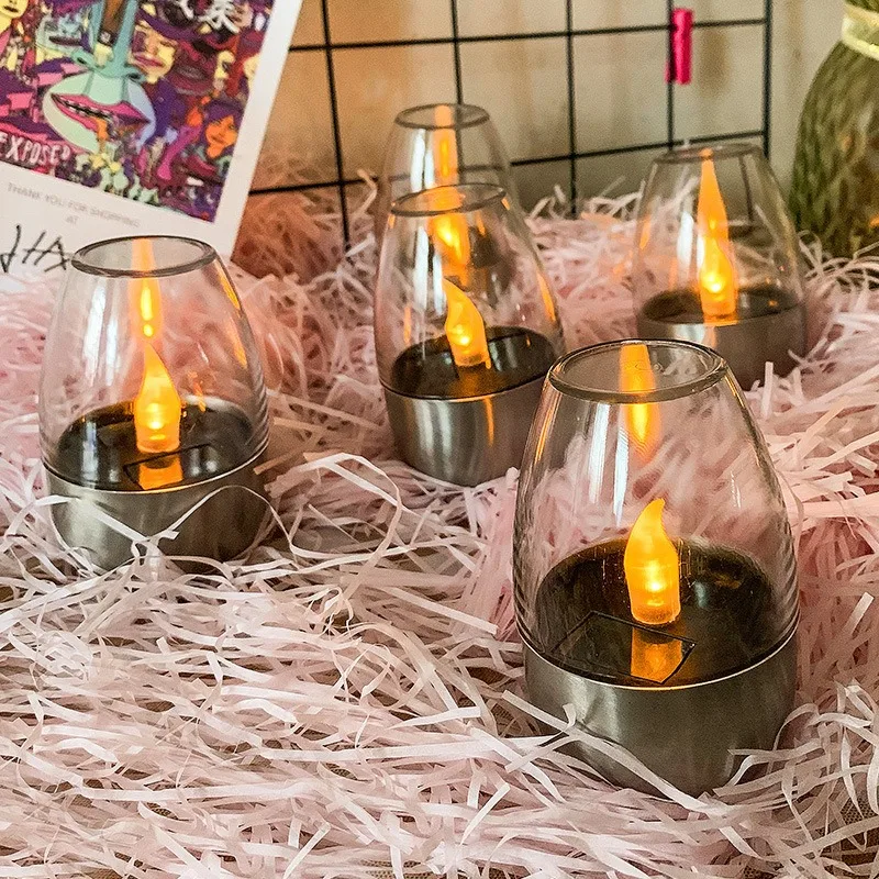Solar Powered Flameless Candle - مراجعة Outdoor Lighting Ideas For Party وسعره