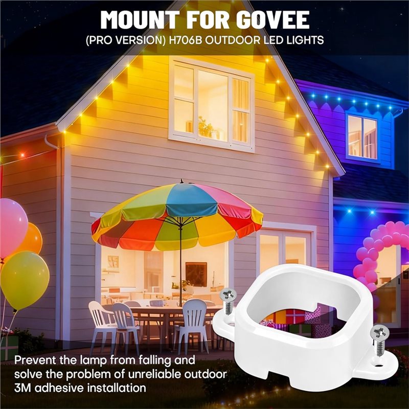 65 Pcs Mounting Brackets For O - مراجعة Outdoor Lighting Govee وسعره