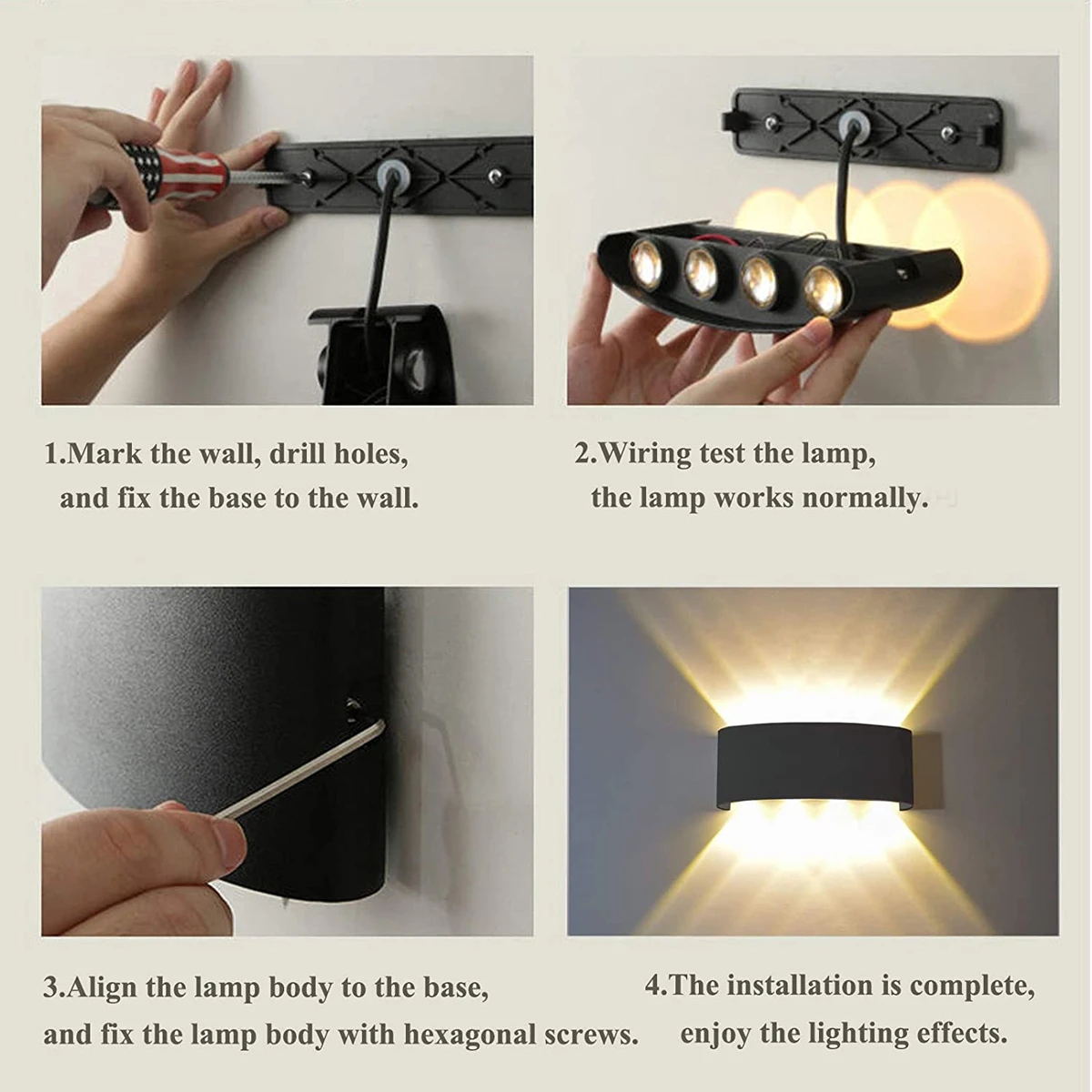 Aluminium LED Wall Lamp IP65 O - مراجعة Outdoor Lighting On Stairs وسعره