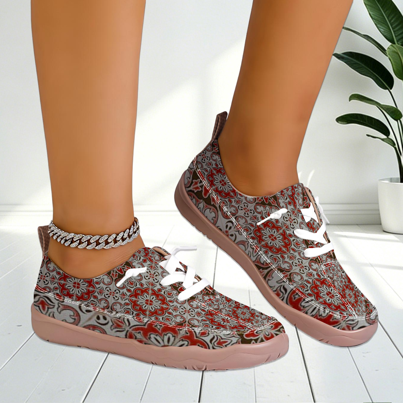 Women Floral Print Wide Toe Sn - مراجعة Outdoor Lighting Uplight وسعره