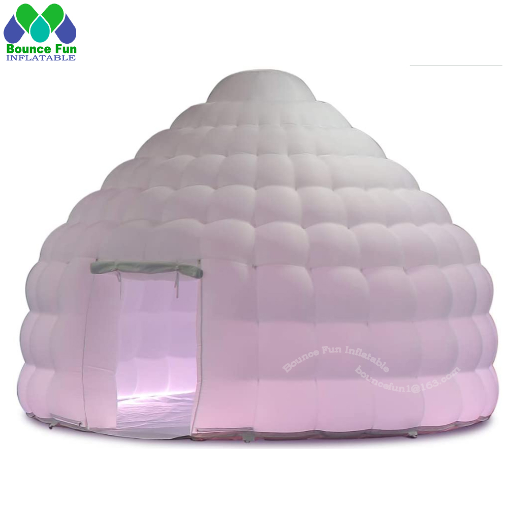 White Inflatable Igloo Dome Te - مراجعة Outdoor Lighting Rental For Party وسعره