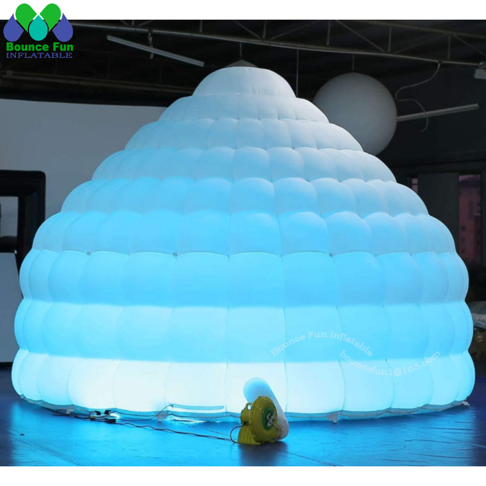 White Inflatable Igloo Dome Te - مراجعة Outdoor Lighting Rental For Party وسعره