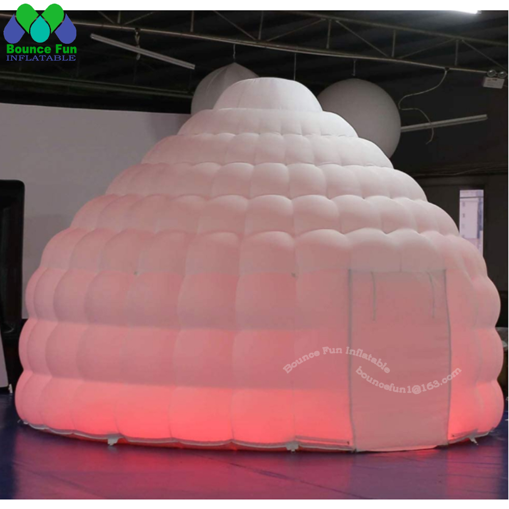 White Inflatable Igloo Dome Te - مراجعة Outdoor Lighting Rental For Party وسعره