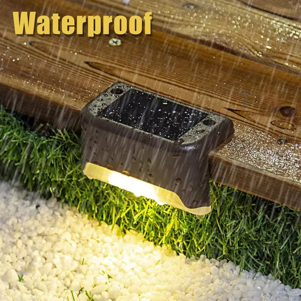 4PCS Solar Deck Light Outdoor  - مراجعة Deck Step Light وسعره