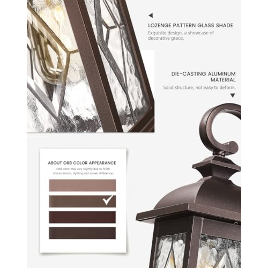 Outdoor Wall Light Fixtures, E - مراجعة Outdoor Lighting Sconce وسعره