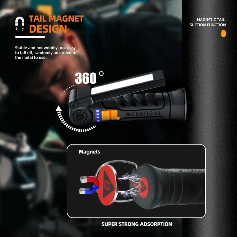 Portable COB LED Flashlight US - مراجعة Outdoor Lighting Types وسعره