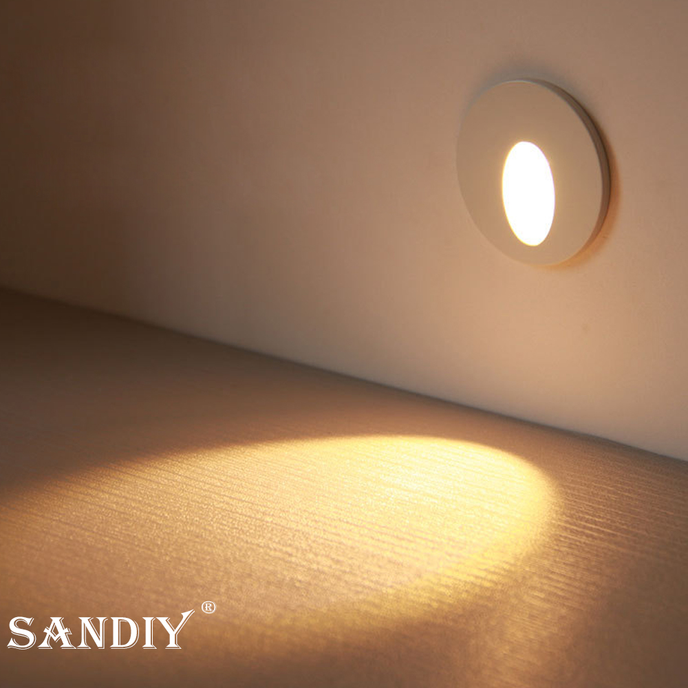 SANDIY Embedded Stair Light Wh - مراجعة Outdoor Lighting Timer Switch وسعره