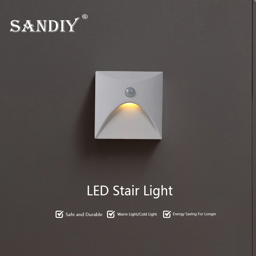 SANDIY Embedded Stair Light Wh - مراجعة Outdoor Lighting Timer Switch وسعره
