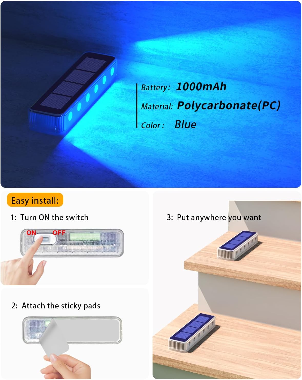 Outdoor Solar Deck Lights LED  - مراجعة Deck Step Light وسعره