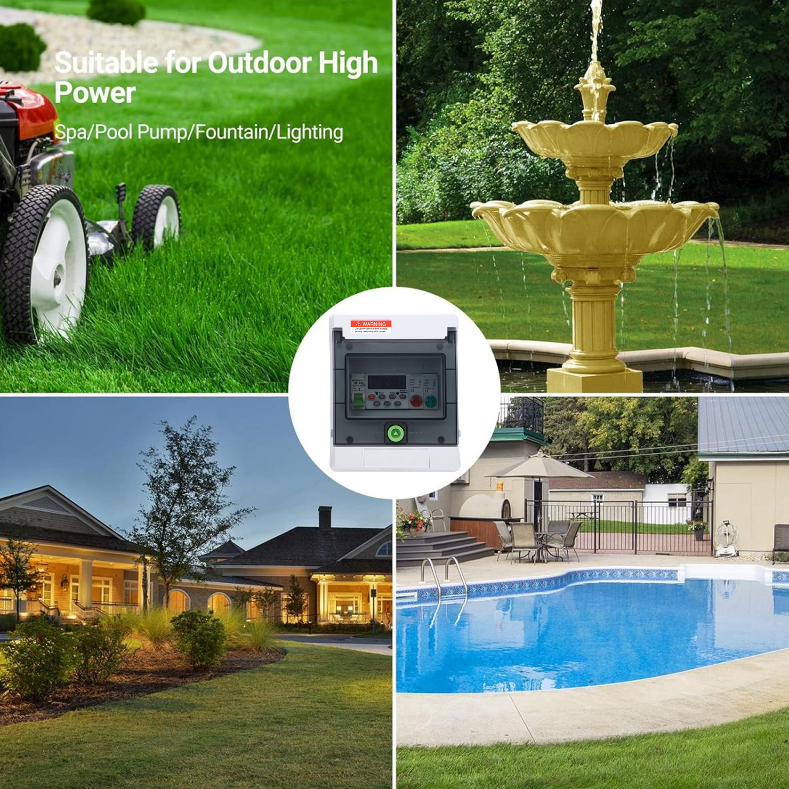 Outdoor Water Proof Distributi - مراجعة Outdoor Lighting Timer Switch وسعره