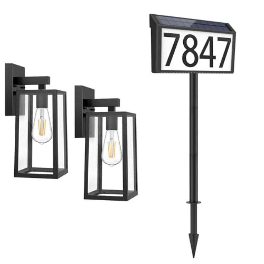 2-Pack Outdoor Wall Sconce Wat - مراجعة Outdoor Lighting Sconce وسعره