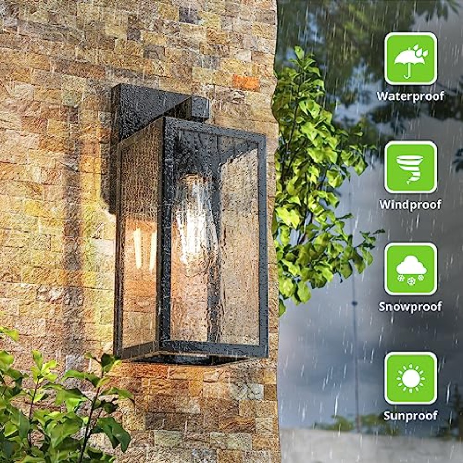 2-Pack Outdoor Wall Sconce Wat - مراجعة Outdoor Lighting Sconce وسعره