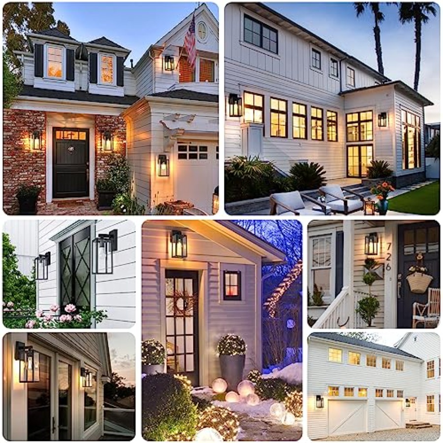 2-Pack Outdoor Wall Sconce Wat - مراجعة Outdoor Lighting Sconce وسعره