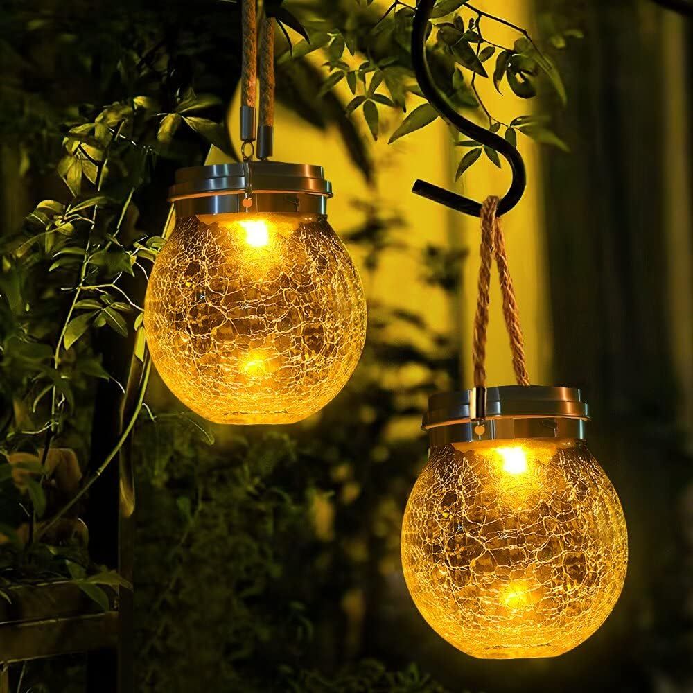 4-Pack Outdoor Hanging LED Lan - مراجعة Outdoor Lighting Options وسعره