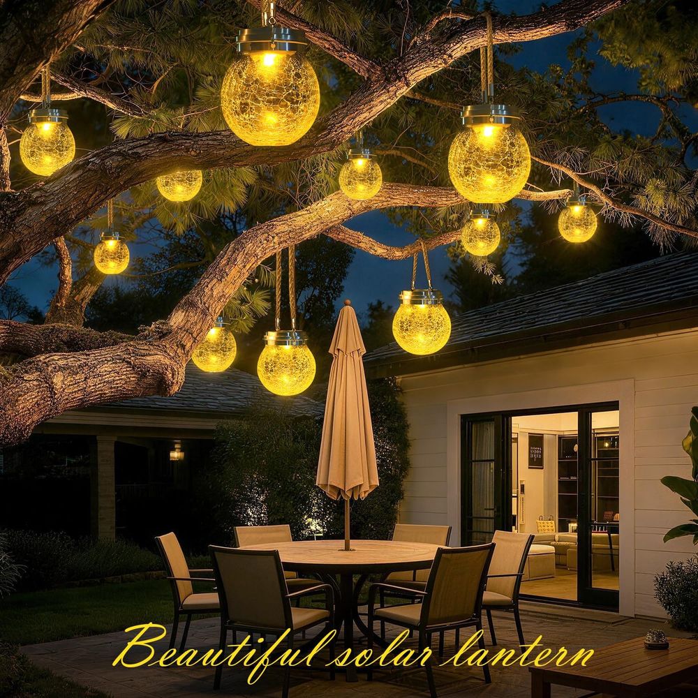 4-Pack Outdoor Hanging LED Lan - مراجعة Outdoor Lighting Options وسعره