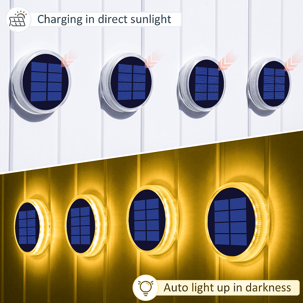 Solar LED Outdoor Deck Lights  - مراجعة Outdoor Lighting On Stairs وسعره