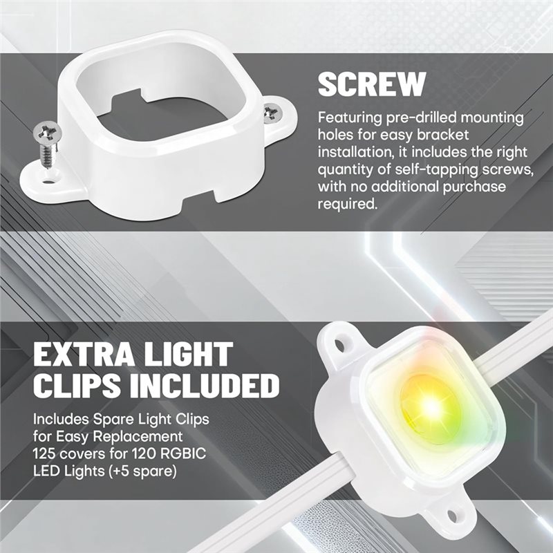 AT21-For Govee Pro H706 Mounti - مراجعة Outdoor Lighting Govee وسعره