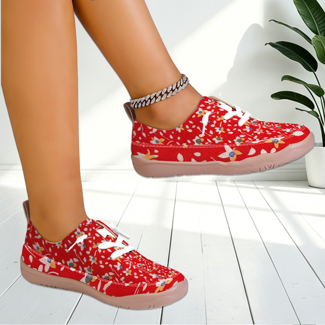 Women Floral Print Wide Toe Fl - مراجعة Outdoor Lighting Uplight وسعره