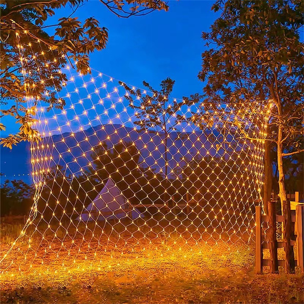 Net Mesh Led Lights 3M/6M/12M  - مراجعة Outdoor Lighting Grid Screen وسعره