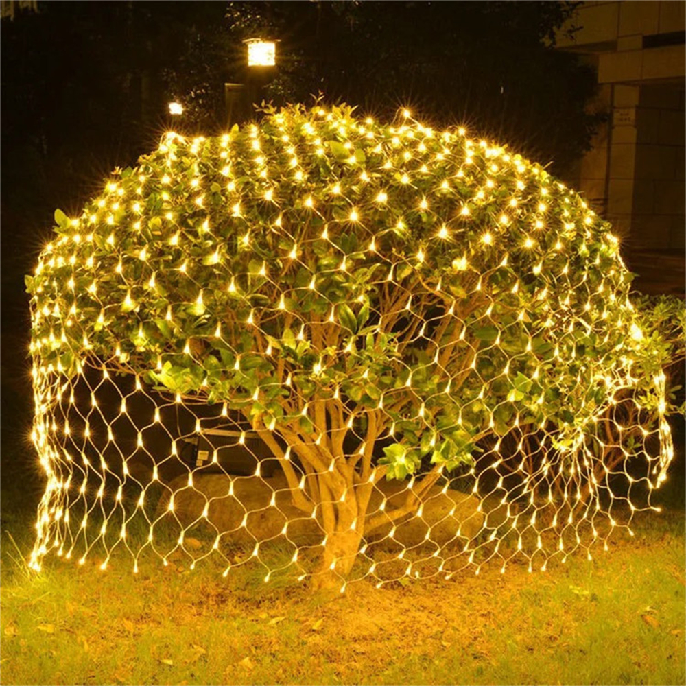 Net Mesh Led Lights 3M/6M/12M  - مراجعة Outdoor Lighting Grid Screen وسعره