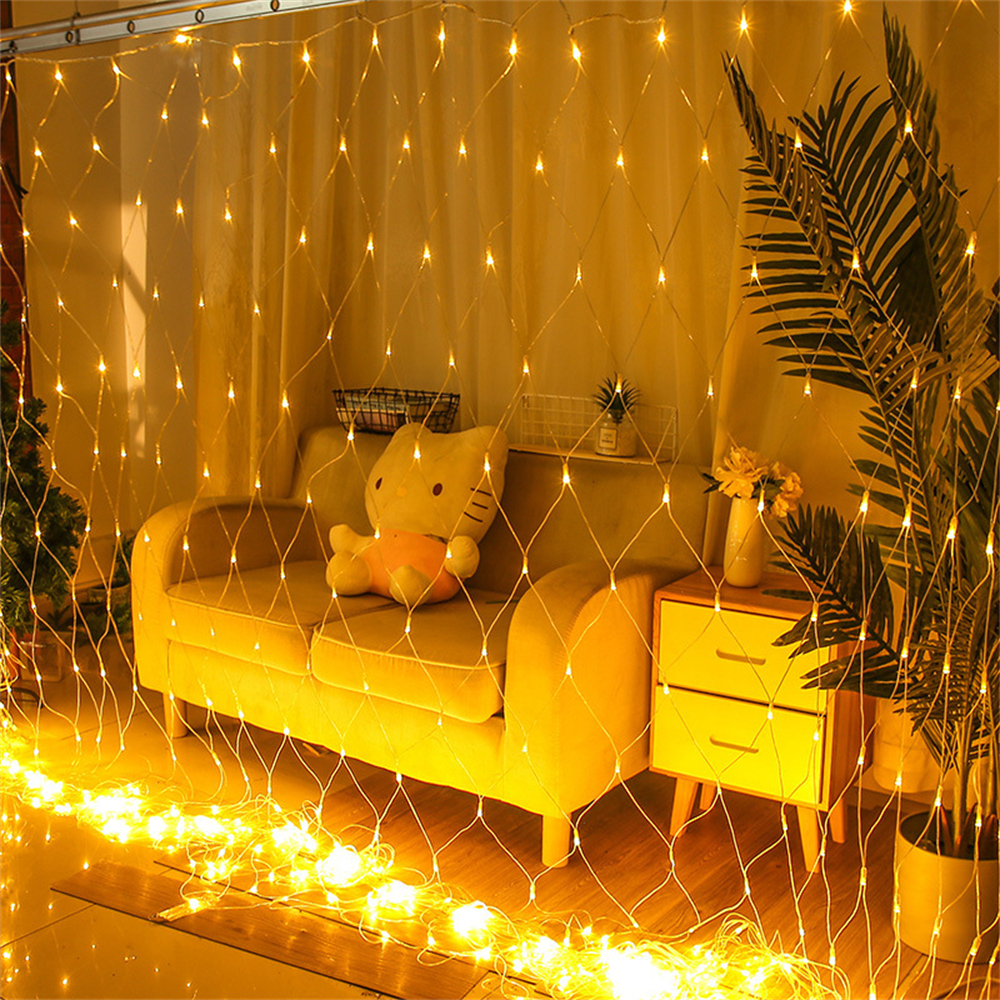 Net Mesh Led Lights 3M/6M/12M  - مراجعة Outdoor Lighting Grid Screen وسعره